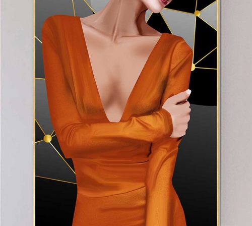 tranh canvas co gai 563