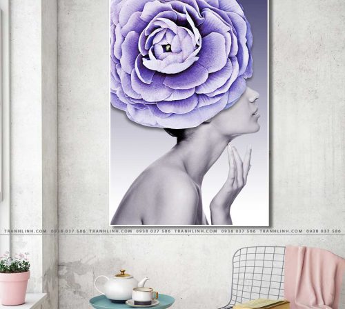 tranh canvas co gai 589