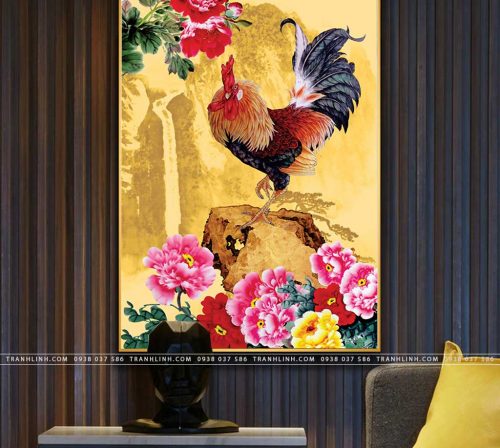 tranh canvas ga dai cat 3