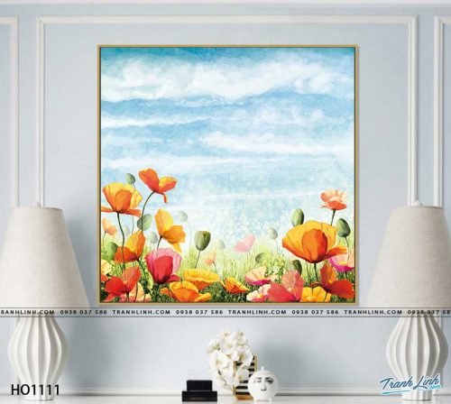 tranh canvas hoa 1111