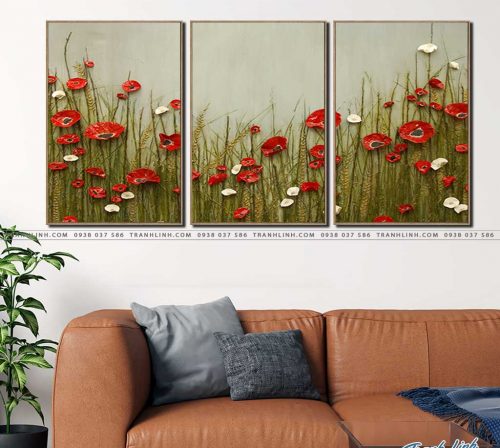 tranh canvas hoa 1234