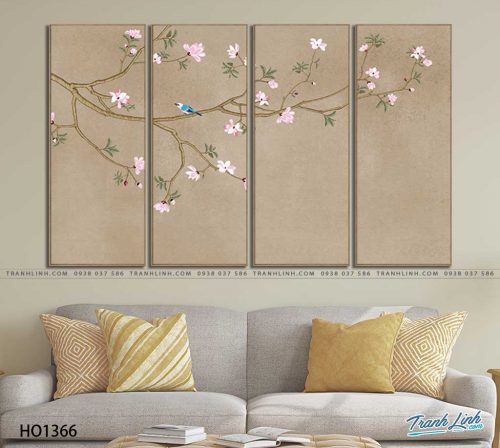 tranh canvas hoa 1366