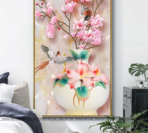 tranh canvas hoa 1698