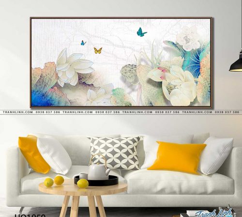 tranh canvas hoa 1950