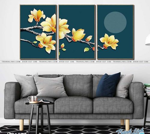 tranh canvas hoa 1977