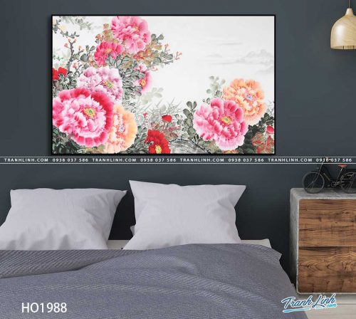 tranh canvas hoa 1988