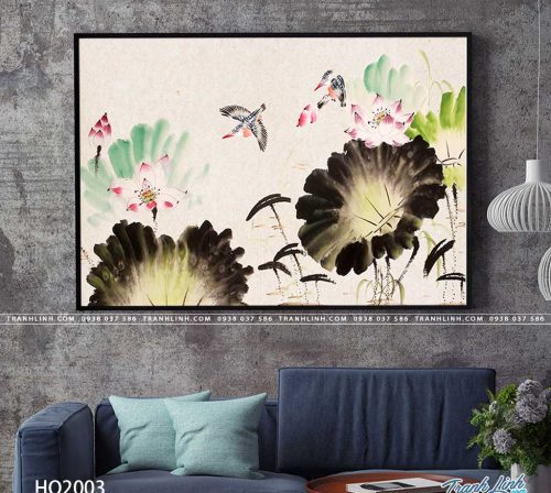 tranh canvas hoa 2003