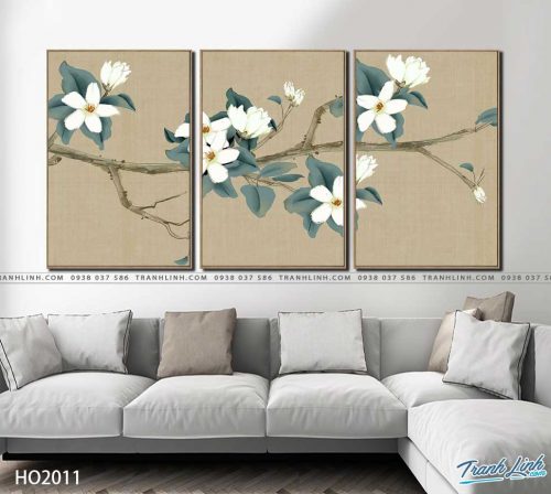 tranh canvas hoa 2011