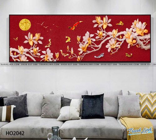 tranh canvas hoa 2042