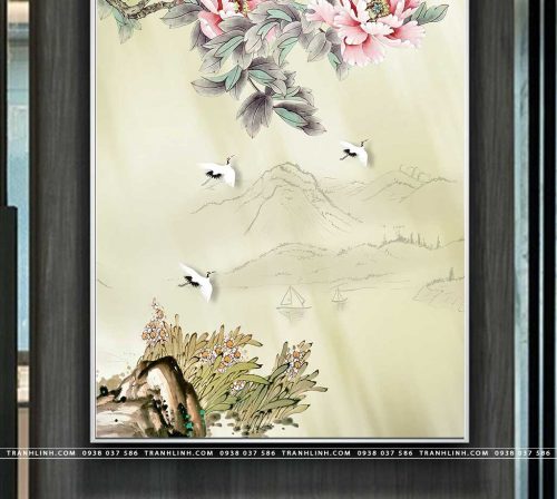 tranh canvas hoa 2052