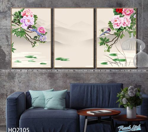 tranh canvas hoa 2105