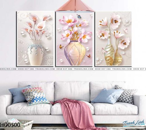 tranh canvas hoa 500
