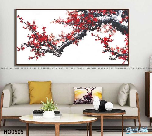 tranh canvas hoa 505