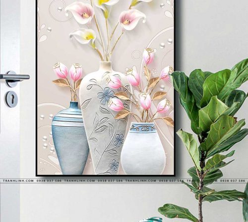 tranh canvas hoa 618