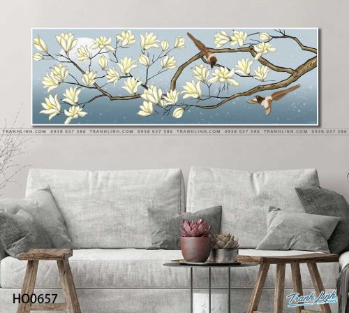 tranh canvas hoa 657