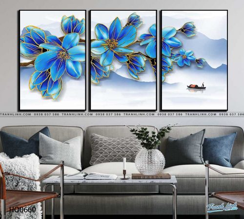 tranh canvas hoa 660