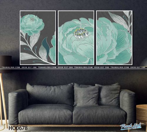 tranh canvas hoa 678