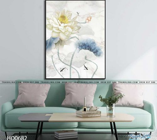 tranh canvas hoa 682