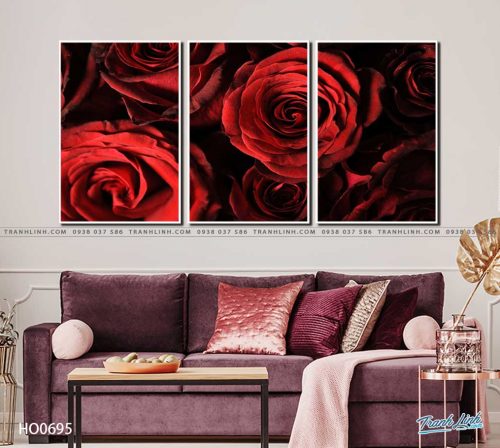 tranh canvas hoa 695