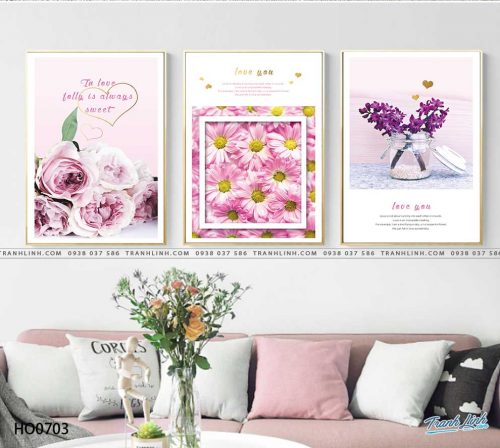 tranh canvas hoa 703