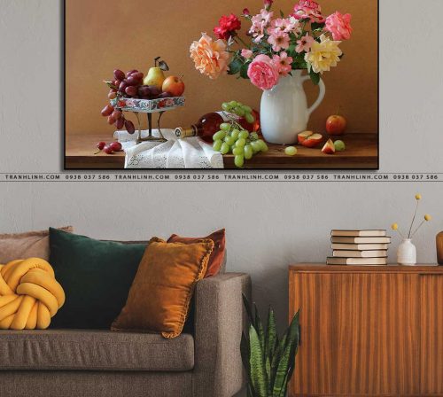 tranh canvas hoa 738