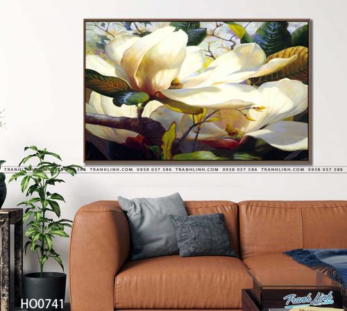 tranh canvas hoa 741