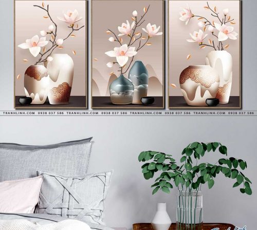 tranh canvas hoa 758