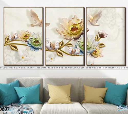 tranh canvas hoa 807