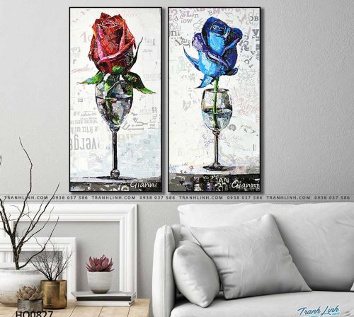 tranh canvas hoa 827