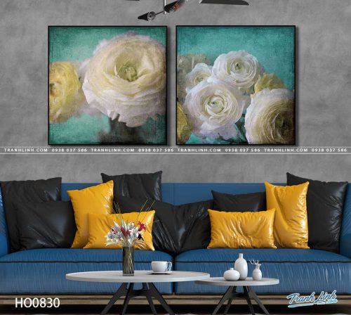 tranh canvas hoa 830