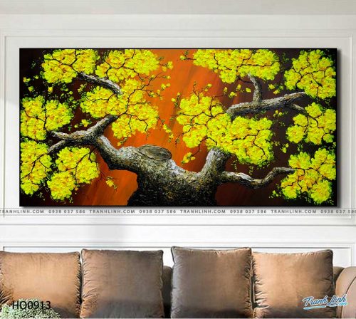 tranh canvas hoa 913