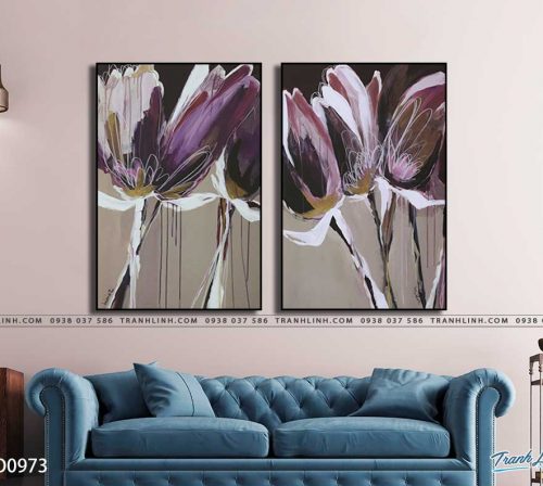 tranh canvas hoa 973