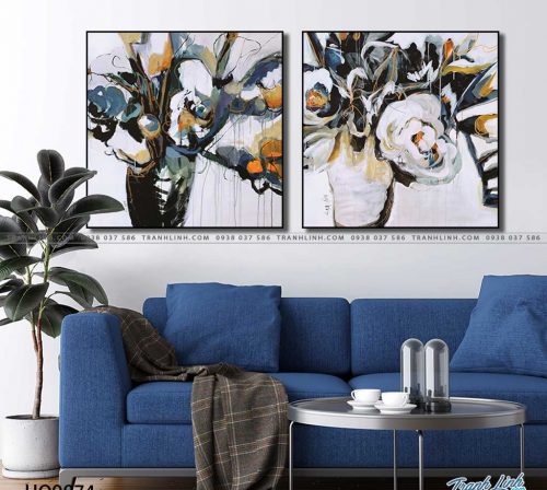 tranh canvas hoa 974