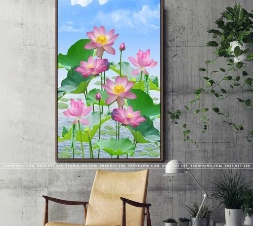 tranh canvas hoa 985