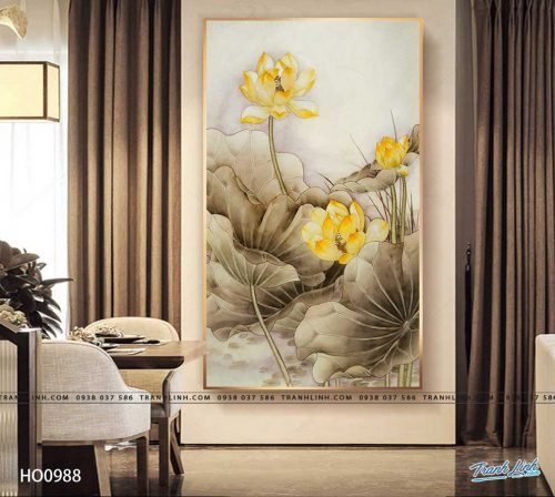 tranh canvas hoa 988