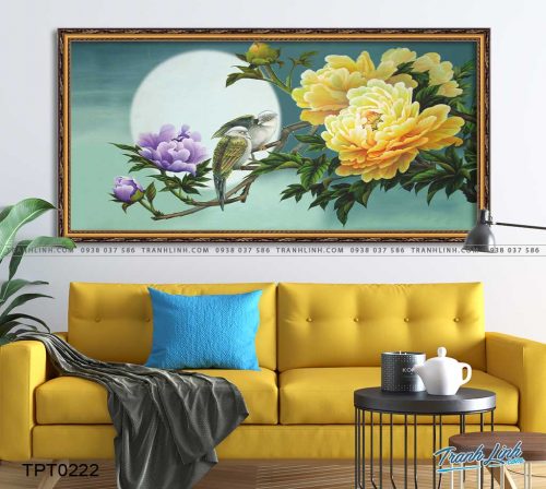 tranh canvas hoa mau don 2