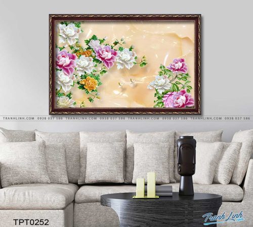 tranh canvas hoa mau don 3