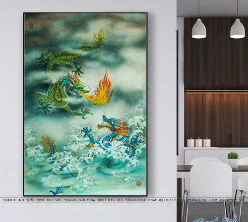 tranh canvas rong 22