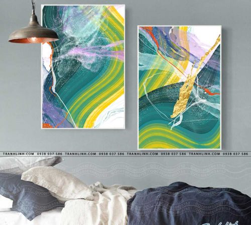 tranh canvas truu tuong 1684