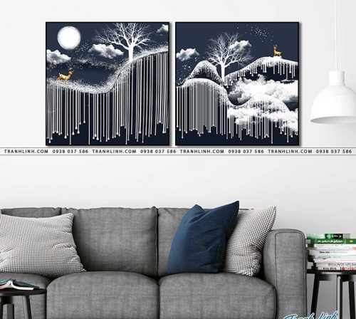 tranh canvas truu tuong 1714