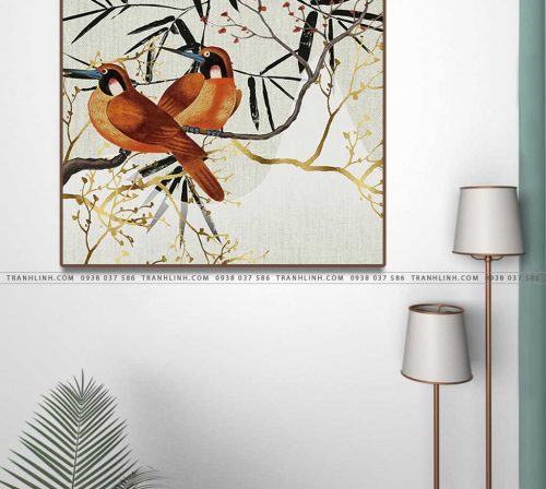 tranh doi chim 1