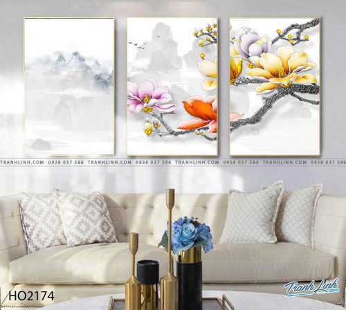 tranh hoa moc lan 2