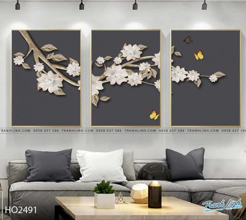 tranh hoa moc lan 28