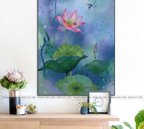 tranh hoa sen 45
