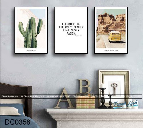 bo tranh canvas trang tri decor dc0358
